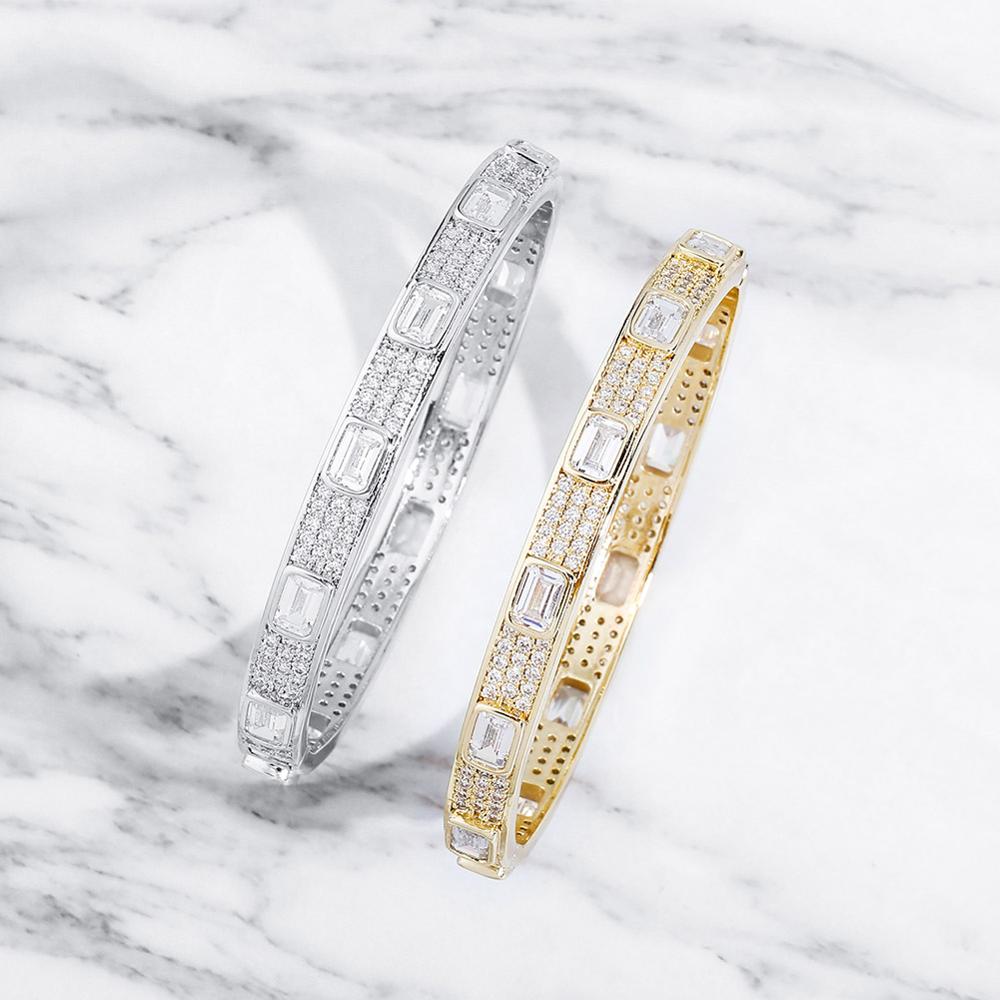 7mm Luxury Iced Out Cubic Zirconia Bracelet
