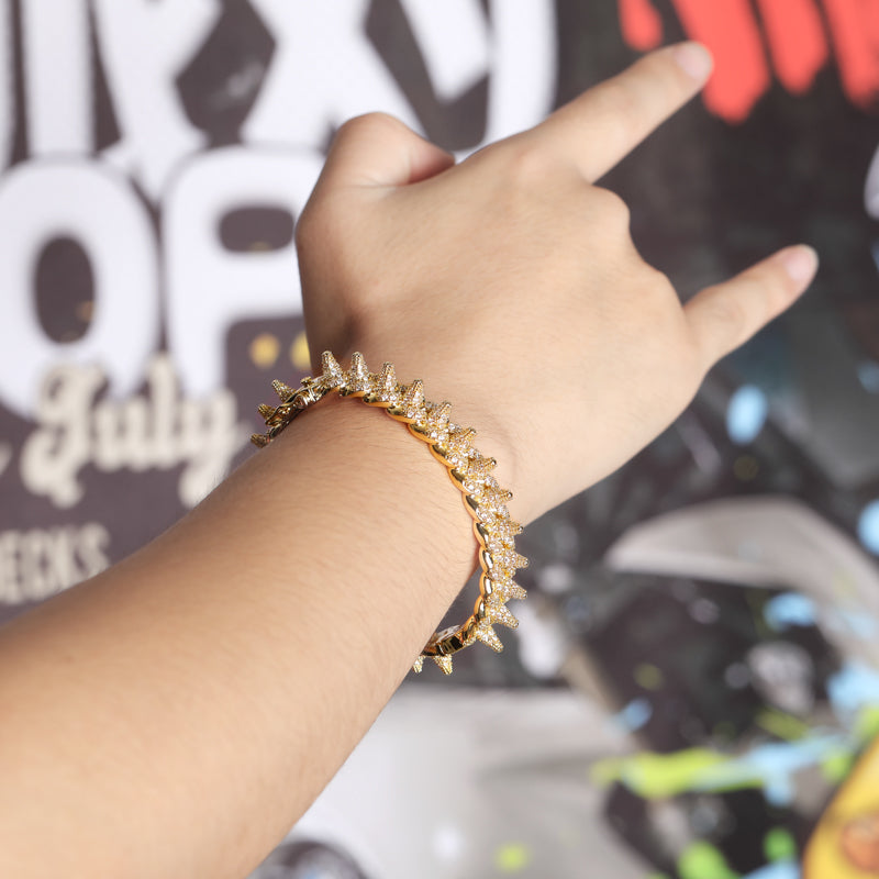 Spikes Rivet Bracelet