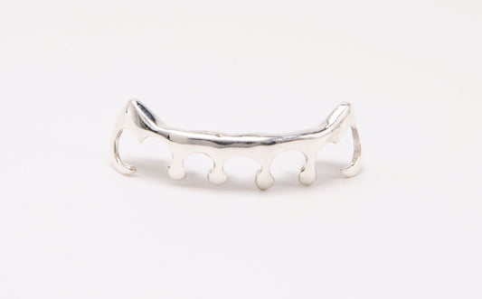 The Drip - White Gold 6 Teeth Only For Bottom 6 Teeth