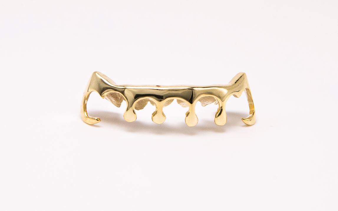 The Drip - Yellow Gold Only For Bottom 6 Teeth