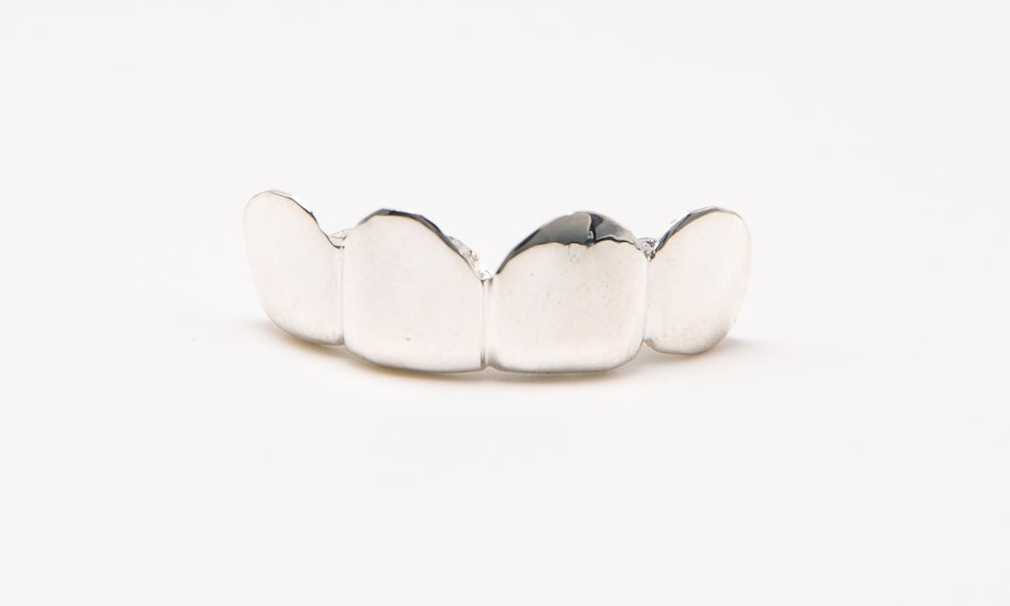 The Even Steven - White Gold 4 Teeth