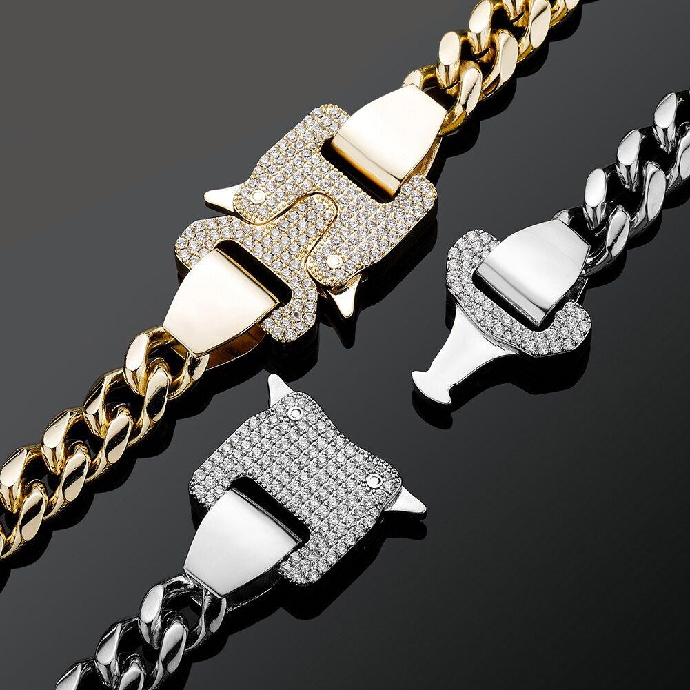 12mm Miami Cuban Chain With Spring Ring Clasps
