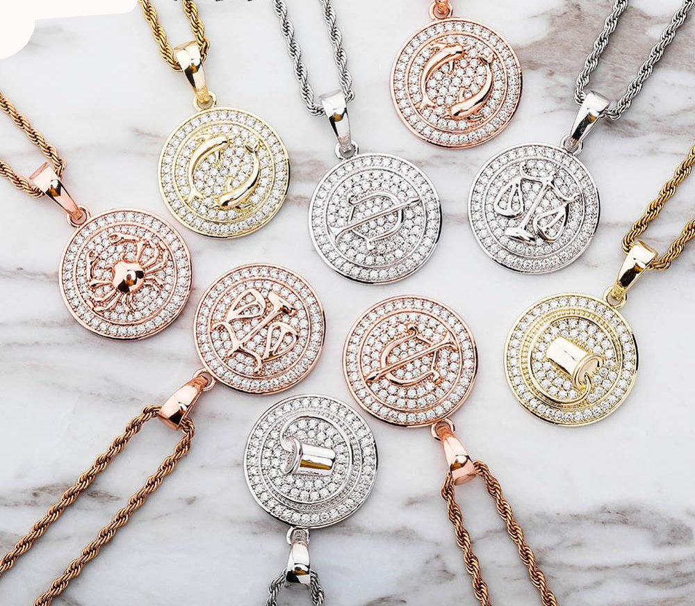 12 Zodiac Signs Necklace