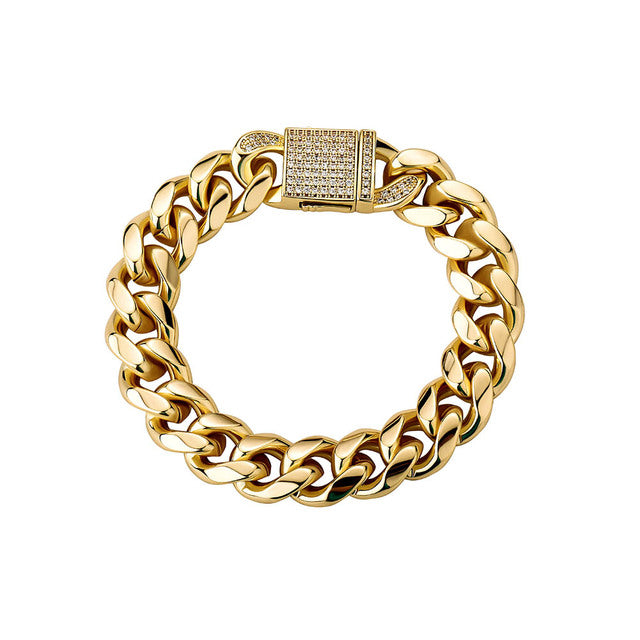 10mm & 12mm Spring Clasp Cuban Bracelet