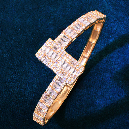 Baguette Zirconia Bangle