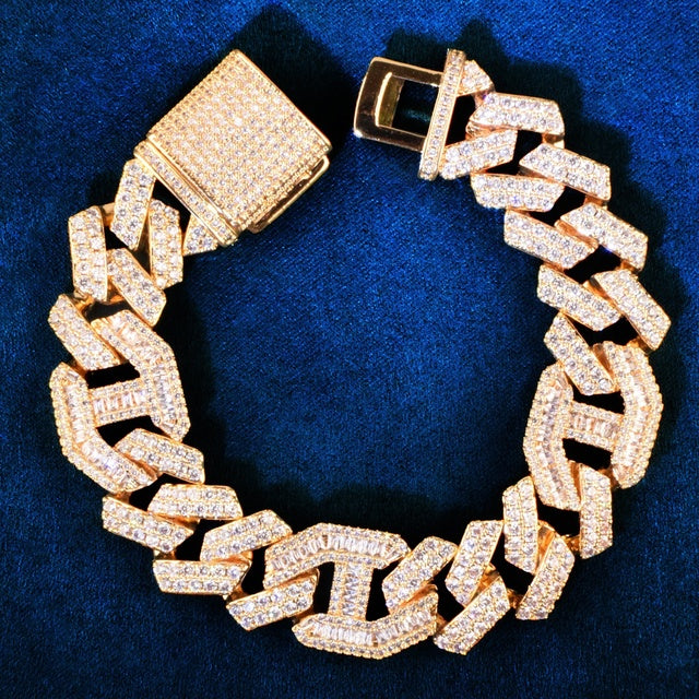 Miami Baguette Cuban Chain Bracelet