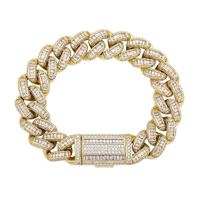 16mm Luxury Baguette Chain Bracelet