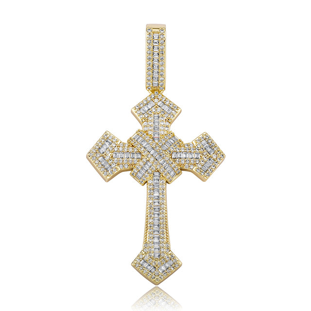 Baguette Cross Necklace