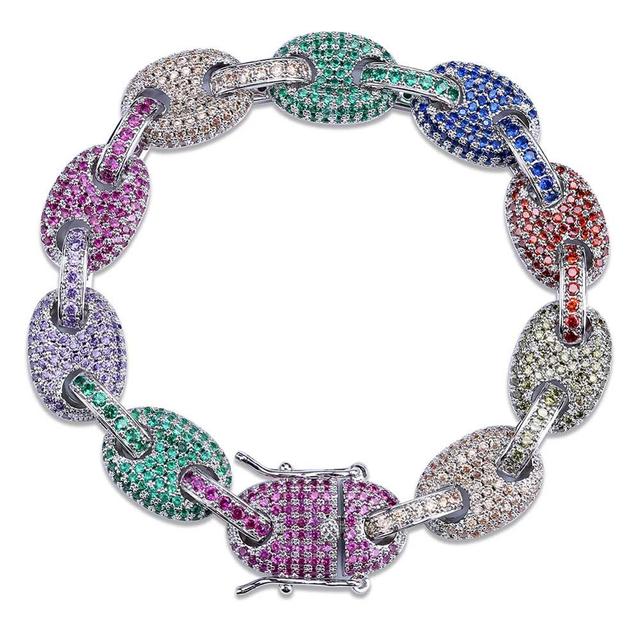 12MM Solid Back Cuban Link Bracelet