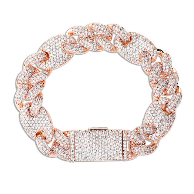 16mm Iced Out Cuban Bracelet