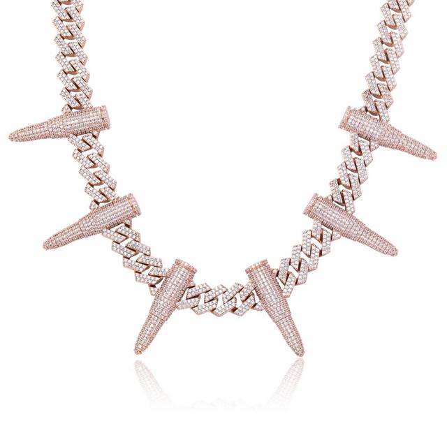 14 mm Rivet Bullet shaped Cuban Chain
