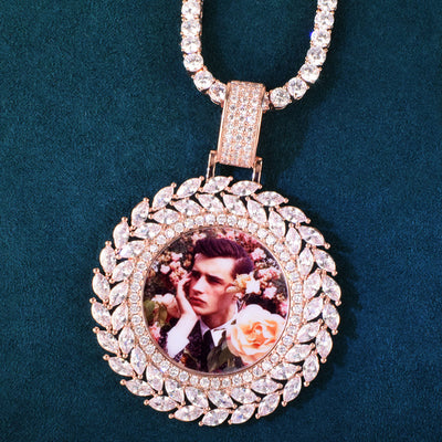 Round Medallions Photo Necklace