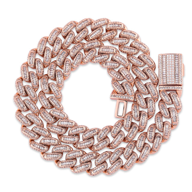 14mm Miami New Box Clasp Cuban Link Chain