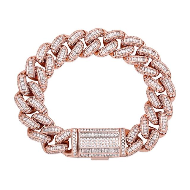 16mm Luxury Baguette Chain Bracelet