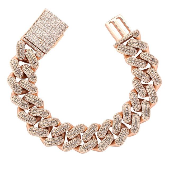 18m Miami Big Box Clasp Cuban Bracelet