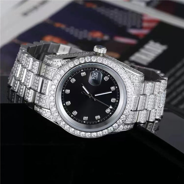Fashion Mens Zircon Watches