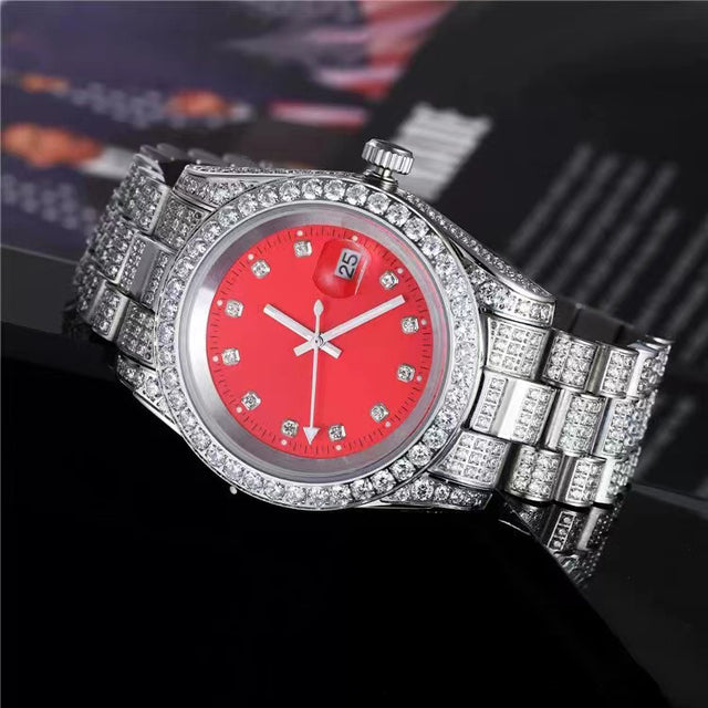 Fashion Mens Zircon Watches