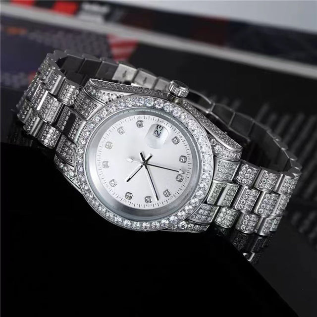 Fashion Mens Zircon Watches