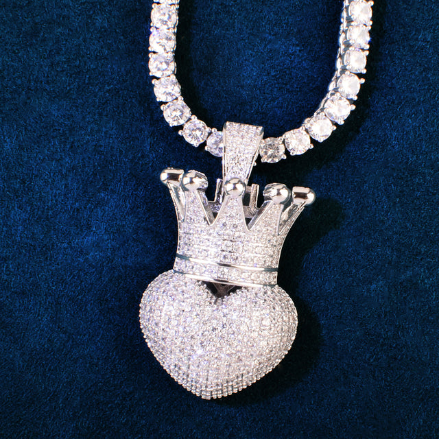 Crown Heart Necklace