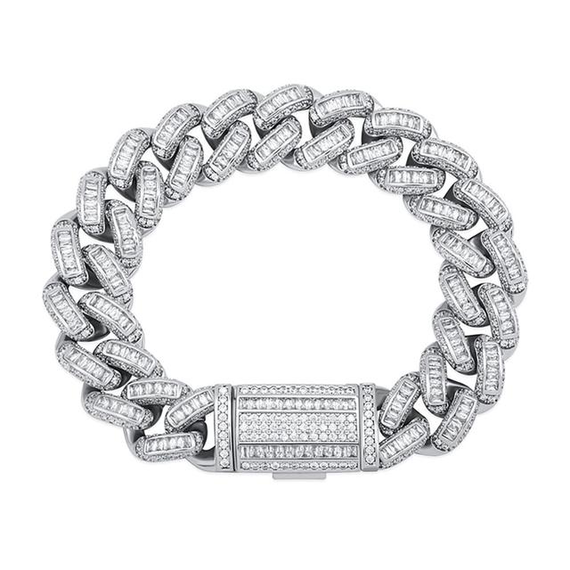 16mm Luxury Baguette Chain Bracelet