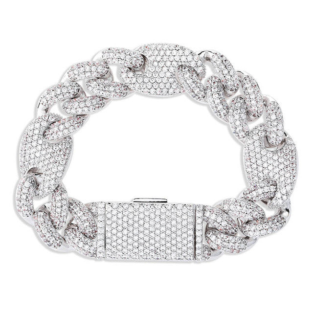 16mm Iced Out Cuban Bracelet