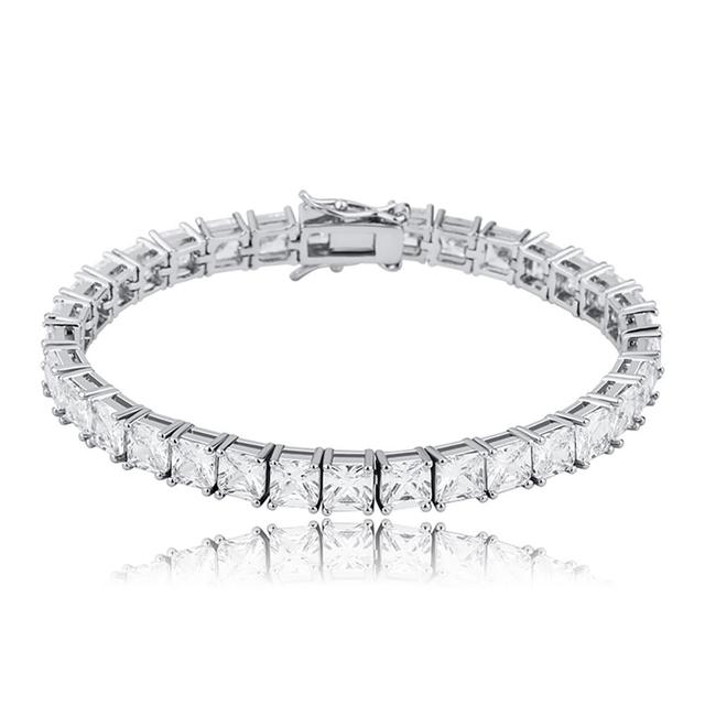 6mm Baguette Tennis Chain Bracelet