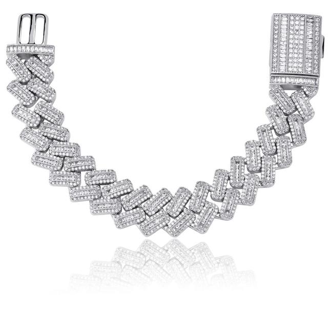 20mm Prong Setting Cuban Bracelet