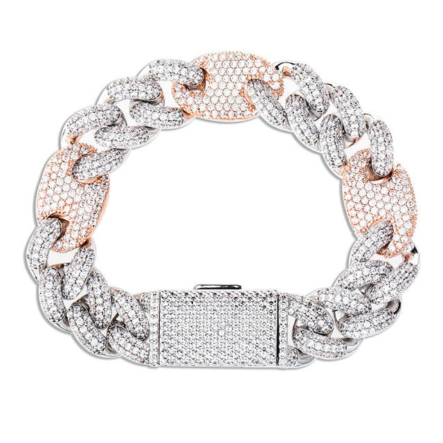 16mm Iced Out Cuban Bracelet