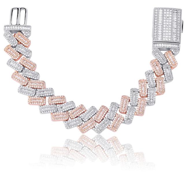 20mm Prong Setting Cuban Bracelet
