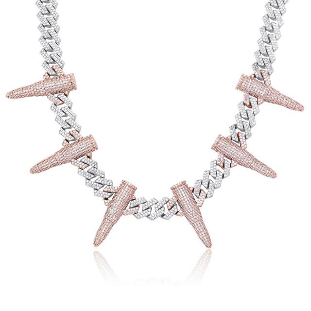 14 mm Rivet Bullet shaped Cuban Chain