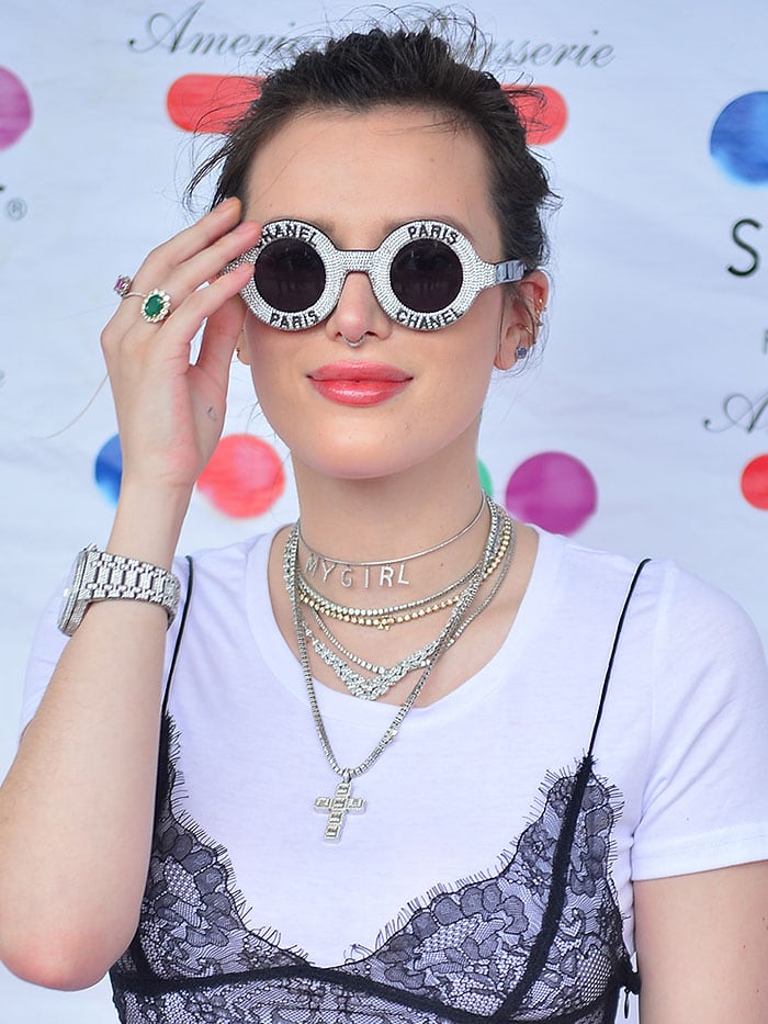 Bella Thorn's Custom $30,000 Diamond Chanel Glasses –