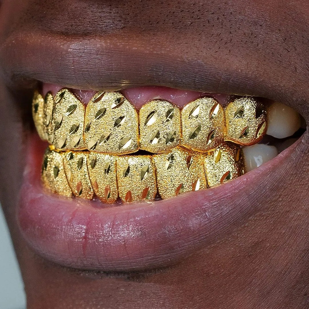 Dope Jewelry Custom Grillz 925 Sterling Silver Grillz for Teeth Hiphop Men Diamond Dust Iced Out Grillz