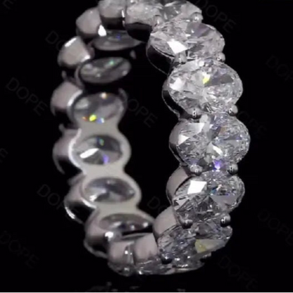 VVS Eternity Oval Cut Ring