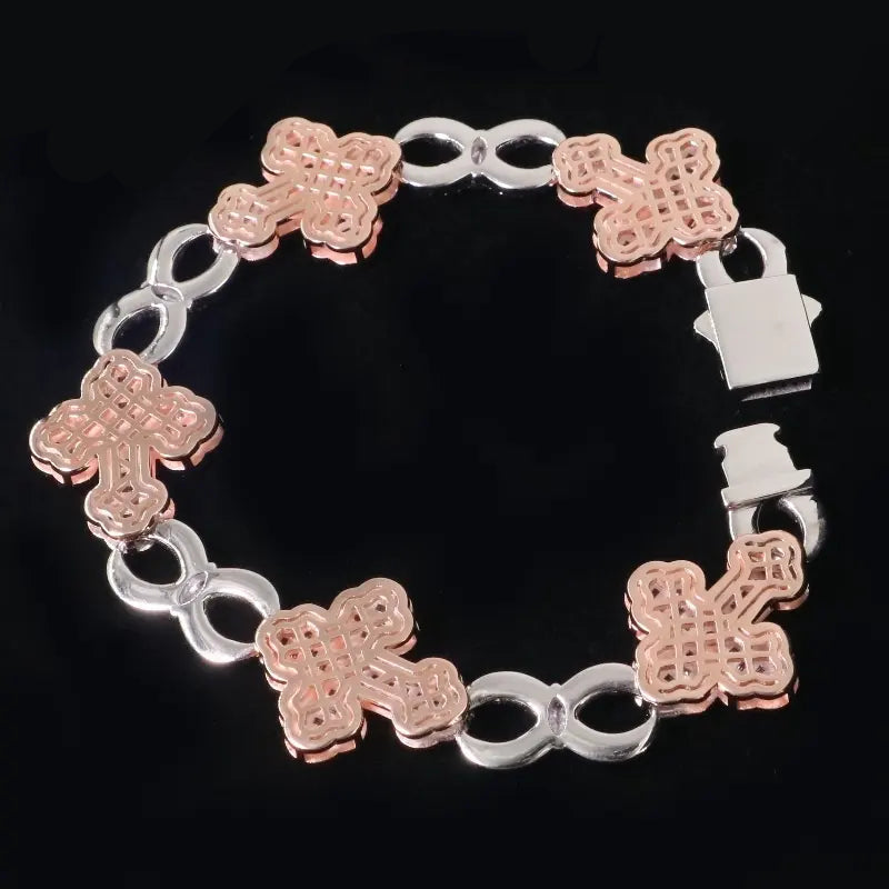Cross Cuban Bracelet