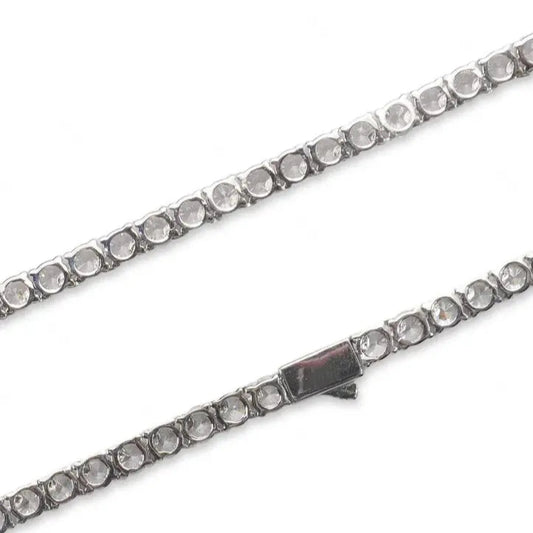 4mm Tennis Chain High Quality Iced Out GRA Certificated S925 White Gold Plated Moissanite Tennis Chain
