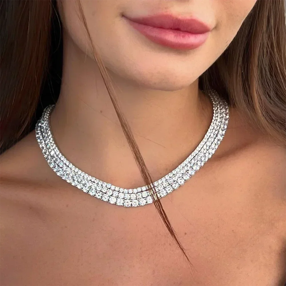 Moissanite Tennis Necklace