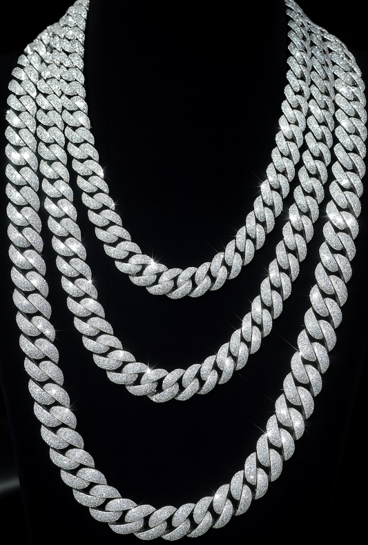 Iced Out Pop Cuban Chain