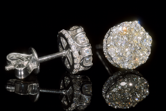 Cluster Crown Stud Earrings