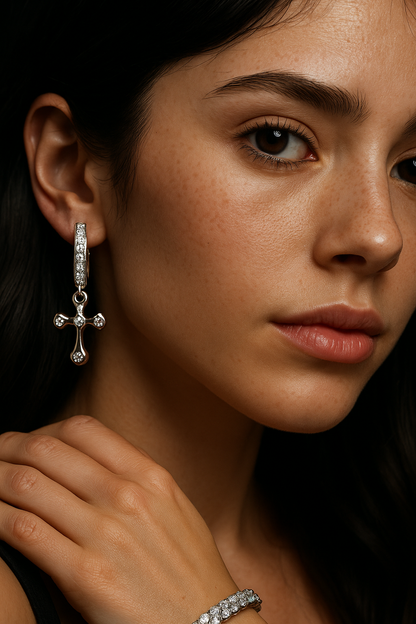Sentinel Cross Earrings
