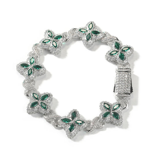 Floral Inifinity Chain Bracelet