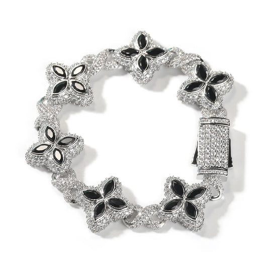 Floral Inifinity Chain Bracelet