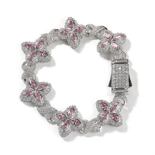 Floral Inifinity Chain Bracelet