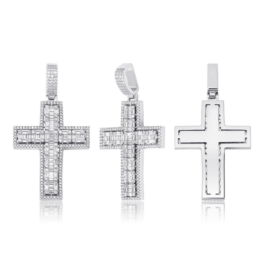 Pave Cross Necklace