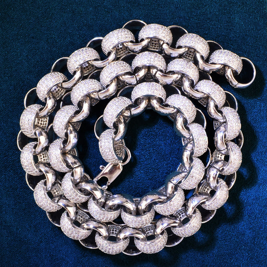 10mm Circle Cuban Chain Necklace