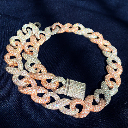 16MM Colorful Infinity Style Miami Cuban Chain Necklace