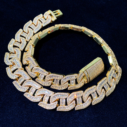 17MM Baguette Necklace