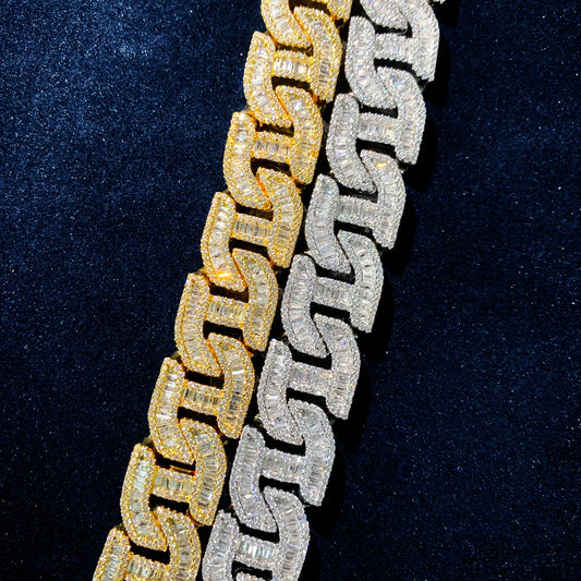17MM Baguette Necklace