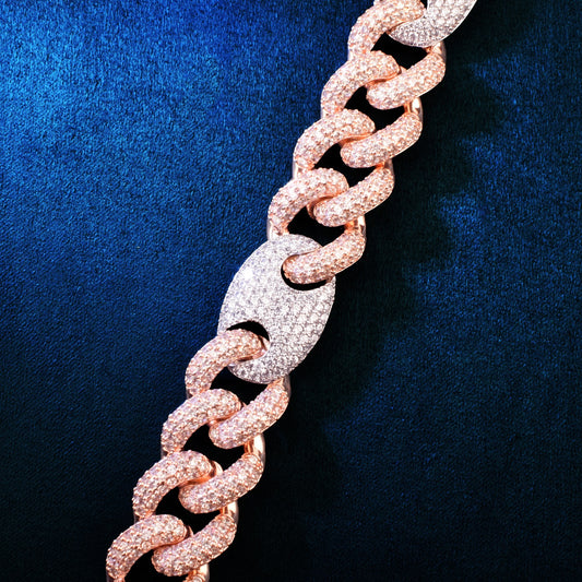 18MM Colorful Miami Cuban Chain Necklace