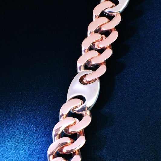 18MM Mixed Color Cuban Chain Bracelet