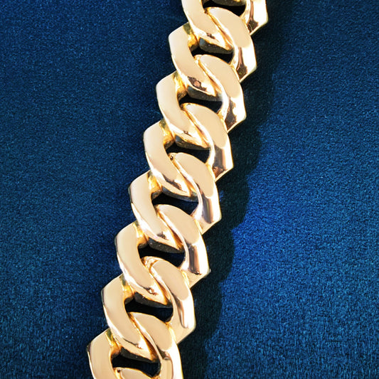 19mm Big Miami Cuban Chain Bracelet